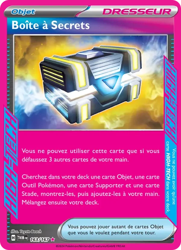 Carte Boîte à Secrets