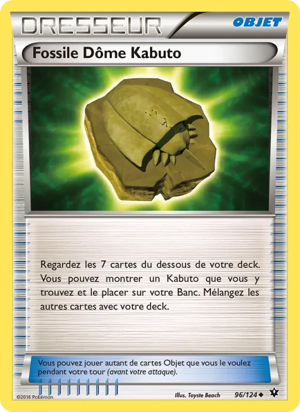 Carte Fossile Dôme Kabuto