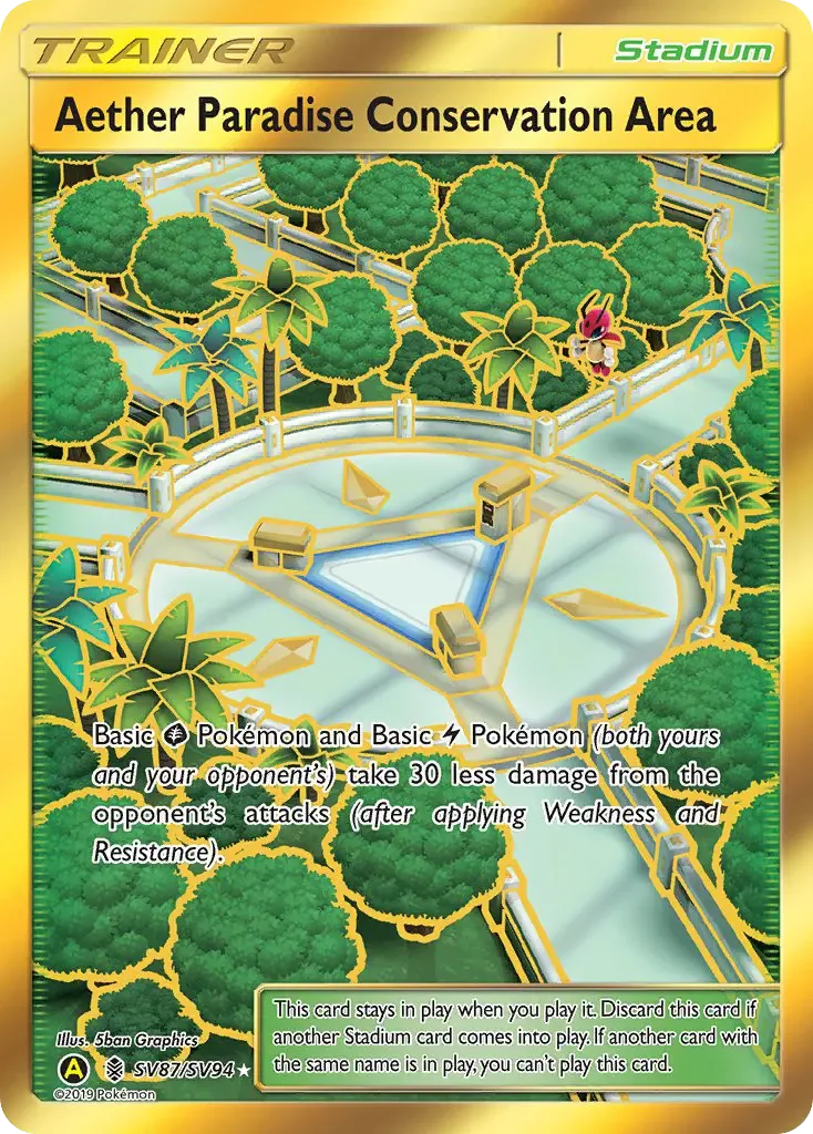 Carte Pokémon Réserve Naturelle du Paradis Æther — Destinées Occultes
