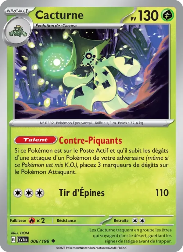 Carte Cacturne
