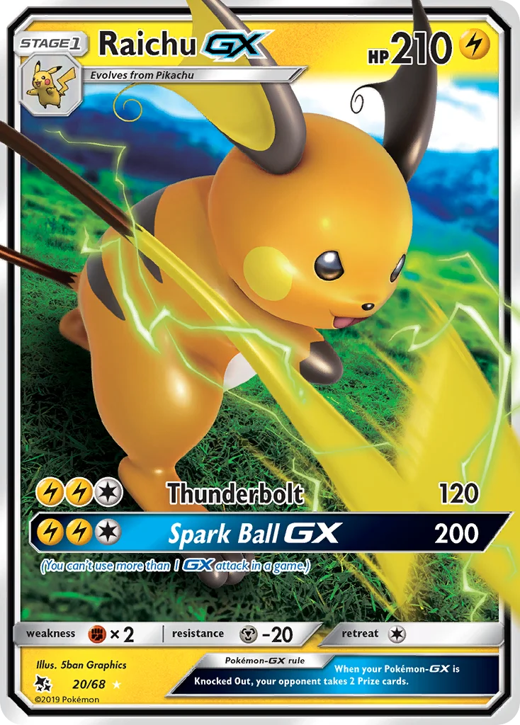 Carte Raichu-GX