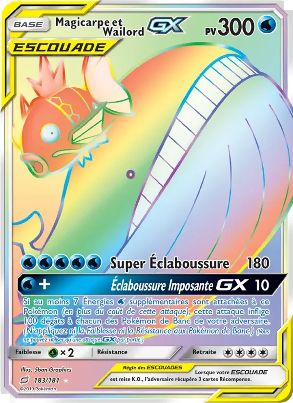 Carte Magicarpe et Wailord GX