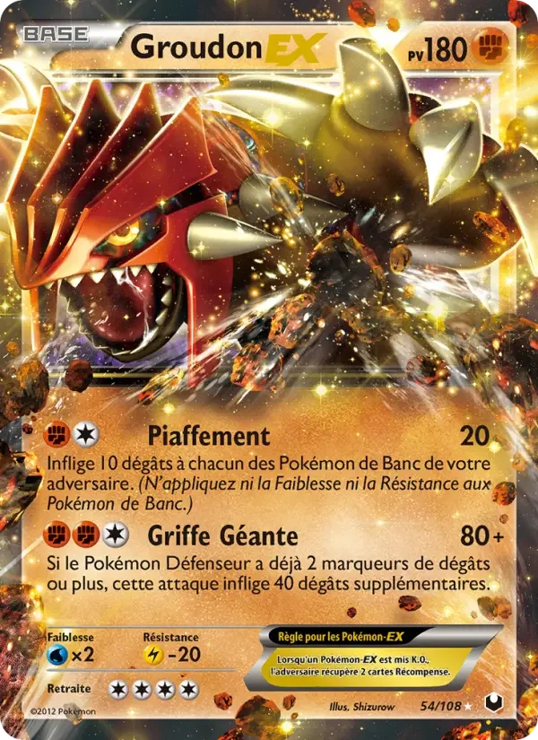 Carte Groudon-EX