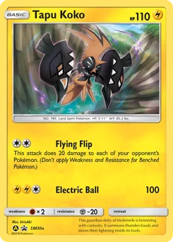 Carte Pokémon Tokorico — Promos Soleil et Lune