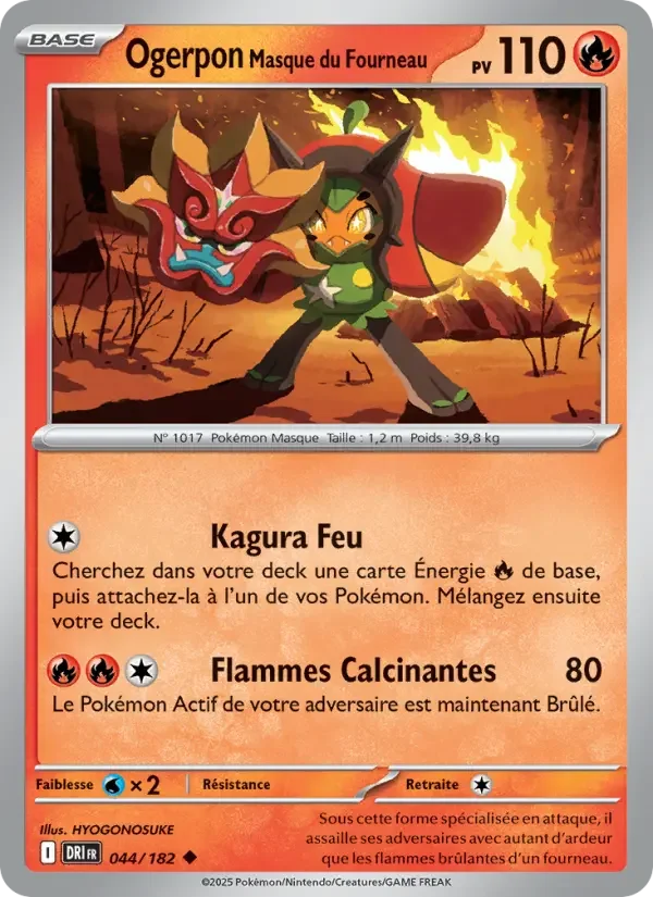 Carte Ogerpon Masque du Fourneau
