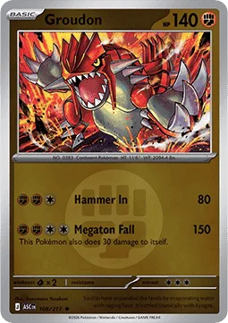 Carte Pokémon Groudon — Héros Transcendants