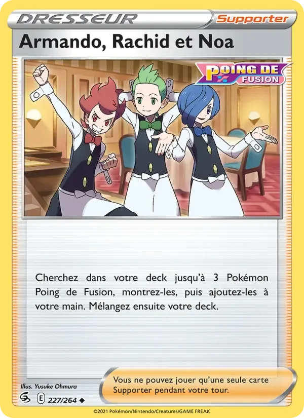 Carte Armando, Rachid et Noa