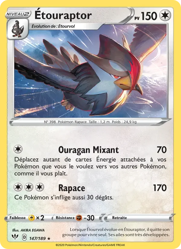 Carte Étouraptor