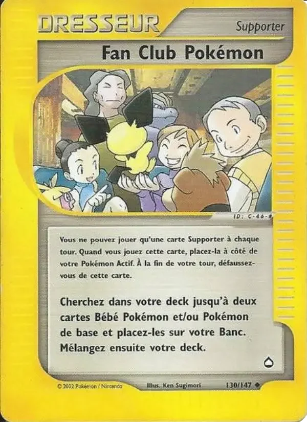 Carte Fan Club Pokémon