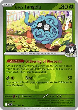 Carte Pokémon Saquedeneu d'Erika — Héros Transcendants