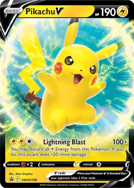 Carte Pokémon Pikachu-V — Jumbo