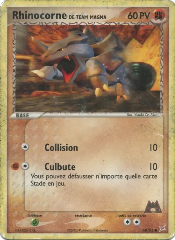 Carte Rhinocorne de Team Magma