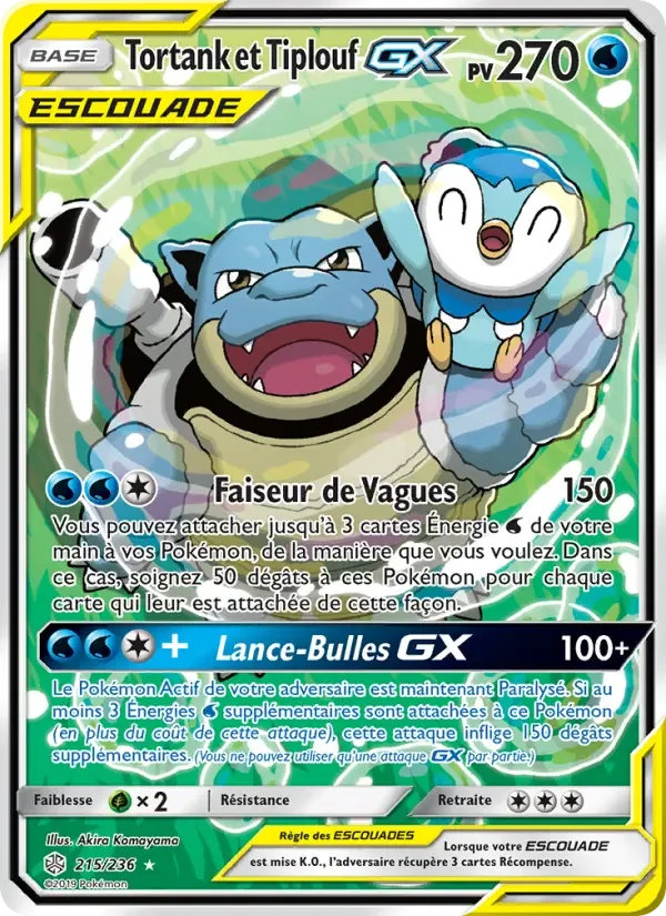 Carte Tortank et Tiplouf GX