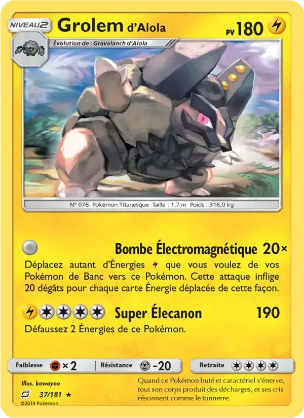 Carte Grolem d’Alola