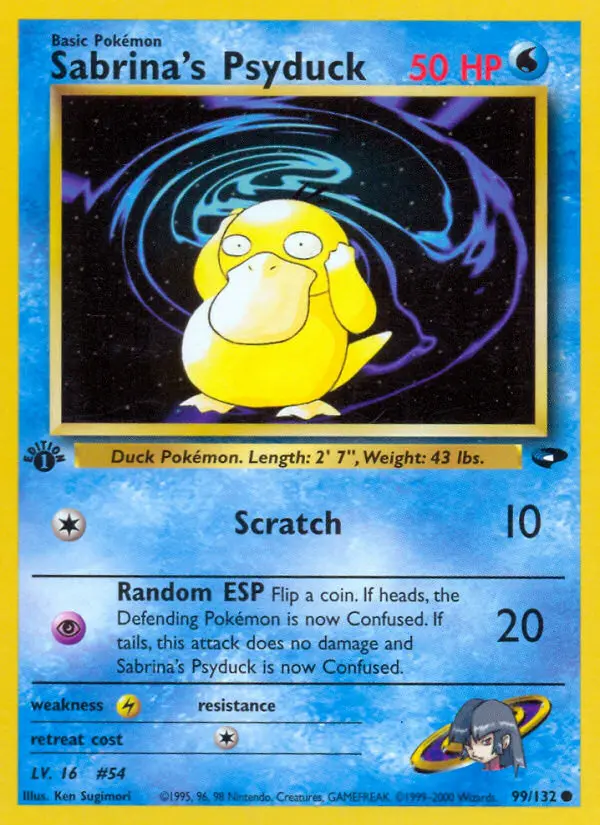 Carte Sabrina's Psykokwak