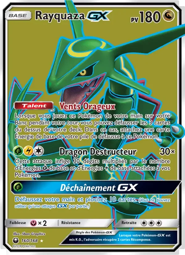 Carte Rayquaza GX