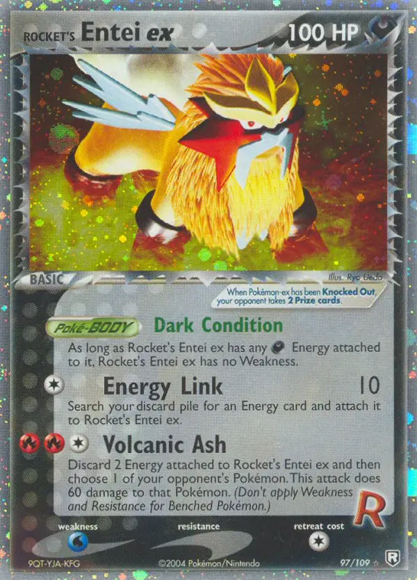 Carte Rocket's Entei ex