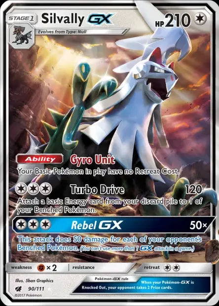Carte Pokémon Silvallié-GX — Jumbo