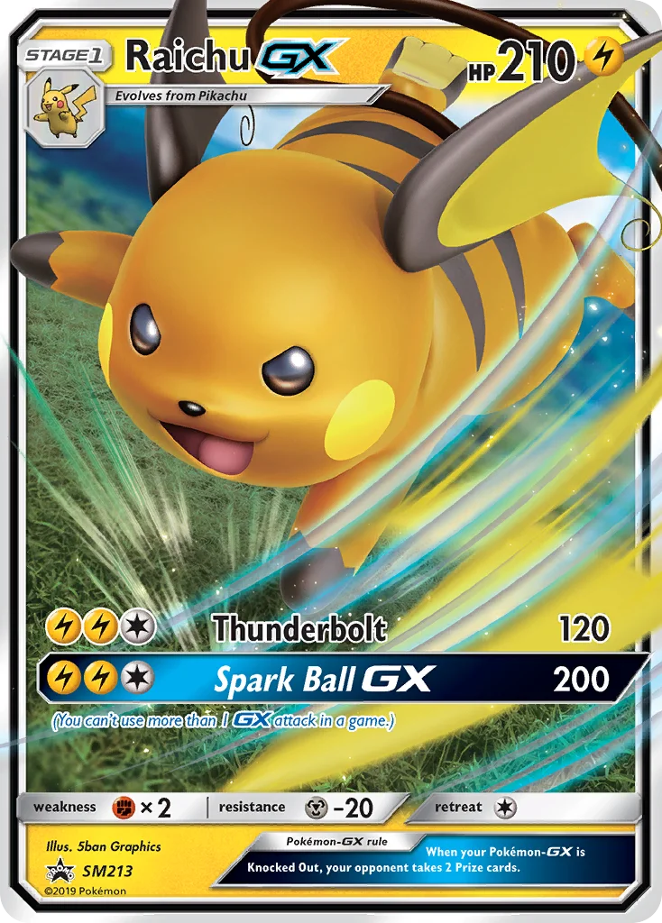 Carte Raichu GX