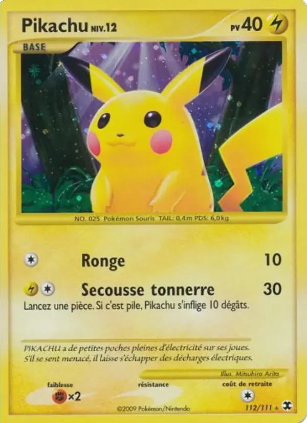 Carte Pikachu Niv. 12