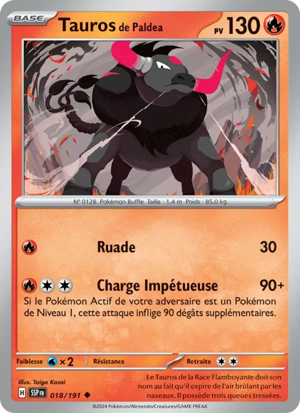 Carte Tauros de Paldea