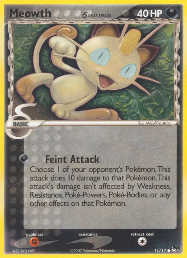 Carte Meowth δ