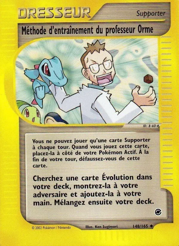 Carte Méthode d'entraînement du professeur Orme