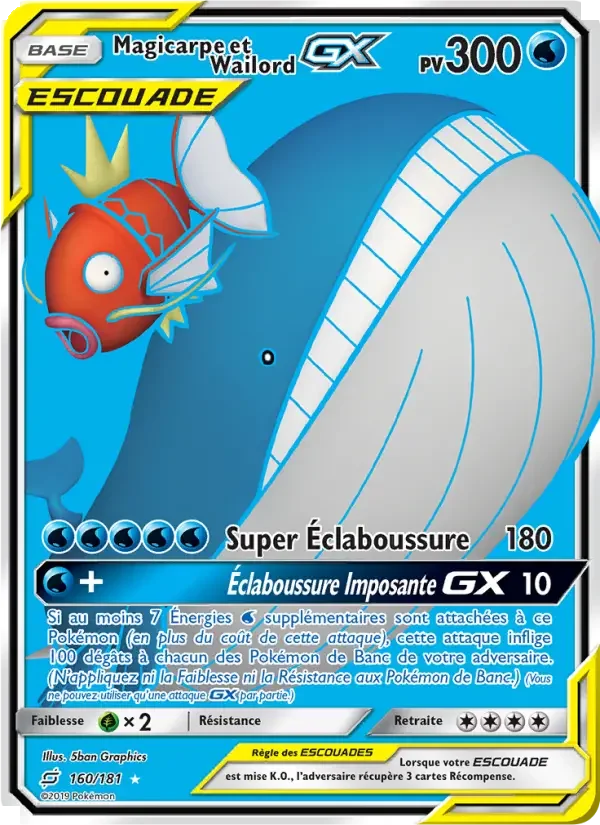 Carte Magicarpe et Wailord GX