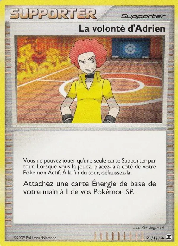 Carte La volonté d'Adrien