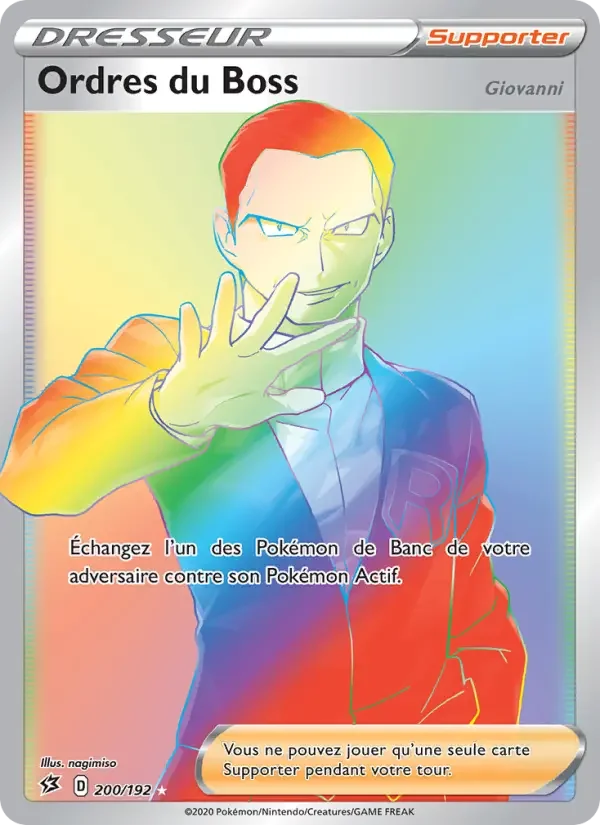 Carte Ordres du Boss (Giovanni)