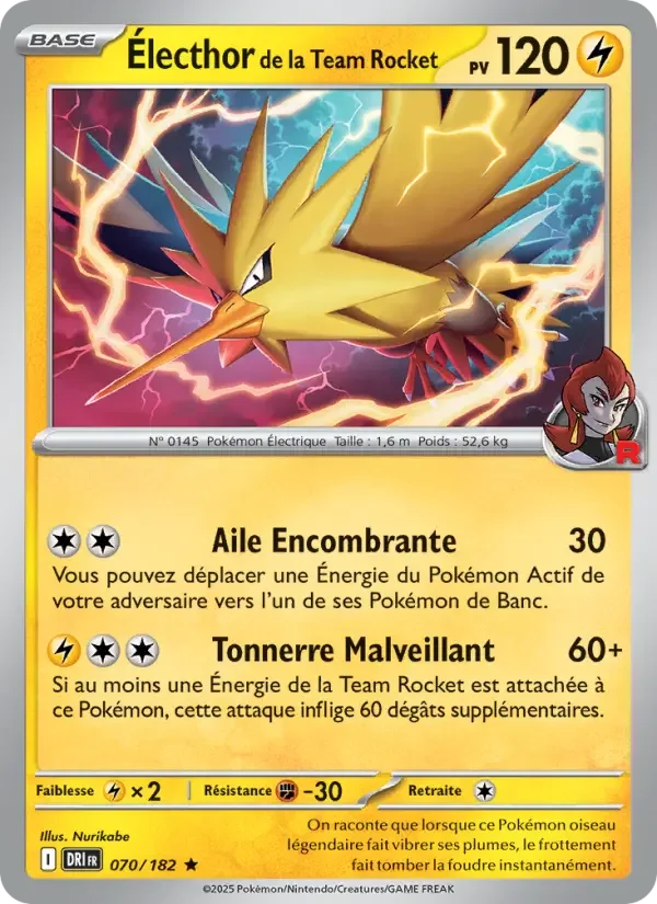 Carte Électhor de la Team Rocket
