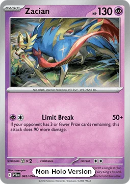 Carte Pokémon Zacian — Flammes Fantasmagoriques