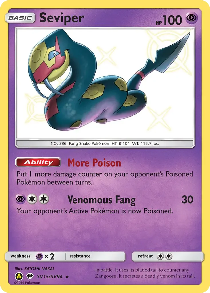 Carte Pokémon Séviper — Destinées Occultes