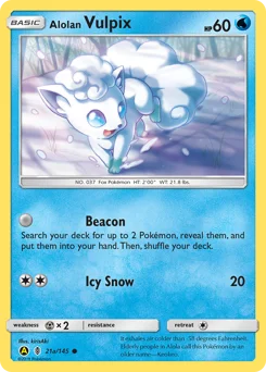 Carte Pokémon Alolan Goupix — Gardiens Ascendants