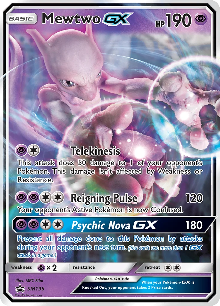 Carte Mewtwo GX