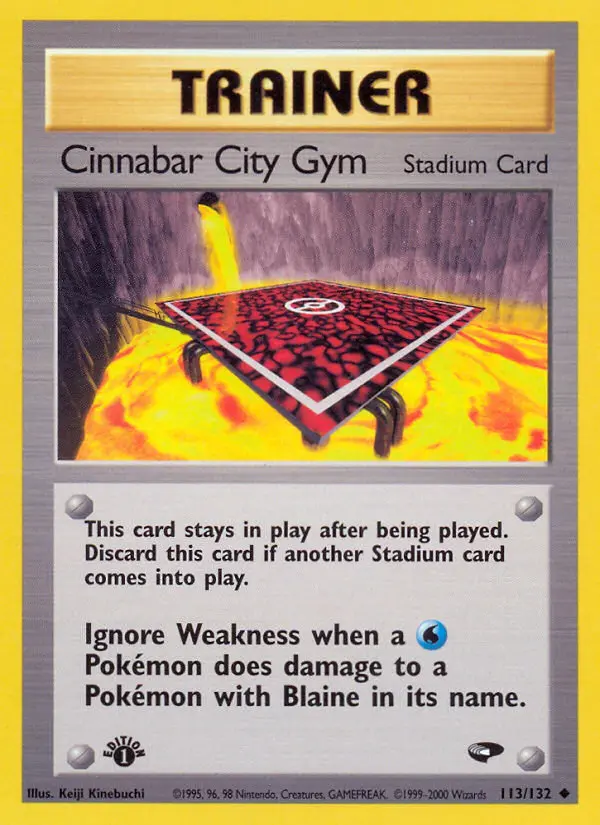Carte Cinnabar City Gym