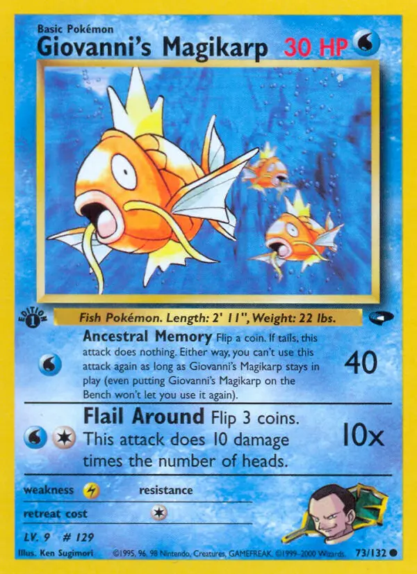 Carte Giovanni's Magicarpe