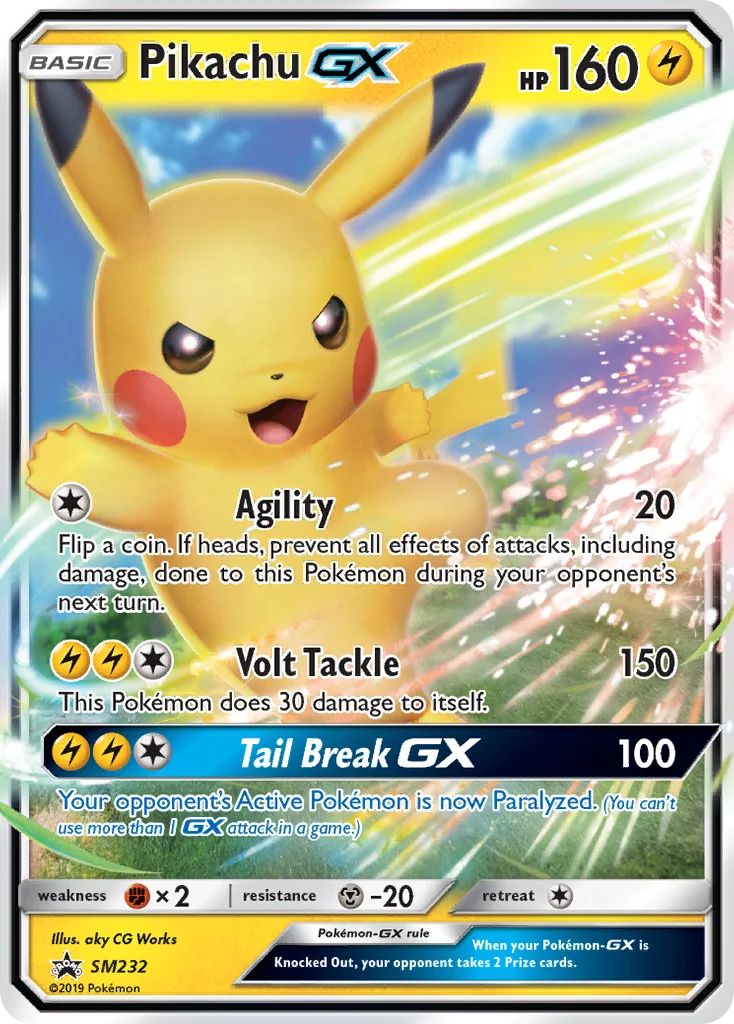 Carte Pikachu GX
