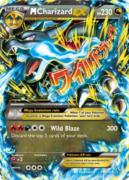 Carte Pokémon Méga Dracaufeu-EX — Jumbo