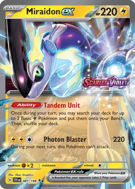 Carte Pokémon Miraidon ex — Jumbo