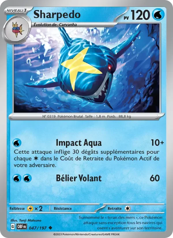 Carte Sharpedo