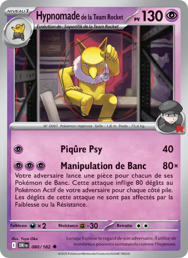 Carte Hypnomade de la Team Rocket