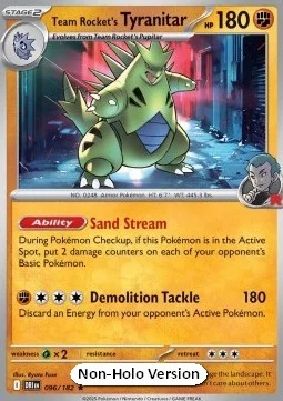 Carte Pokémon Tyranocif de la Team Rocket — Rivalités Destinées