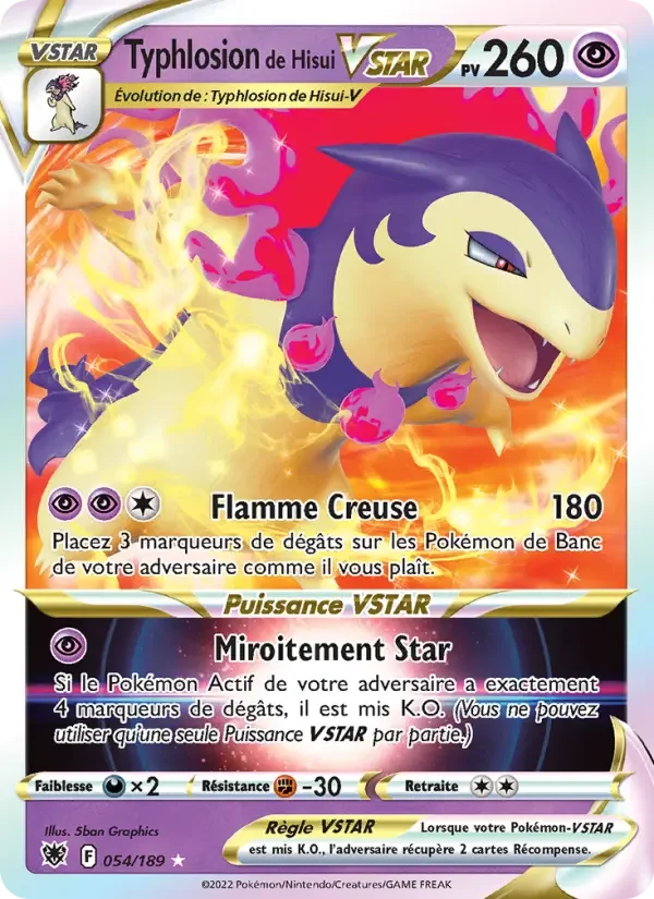 Carte Typhlosion de Hisui VSTAR