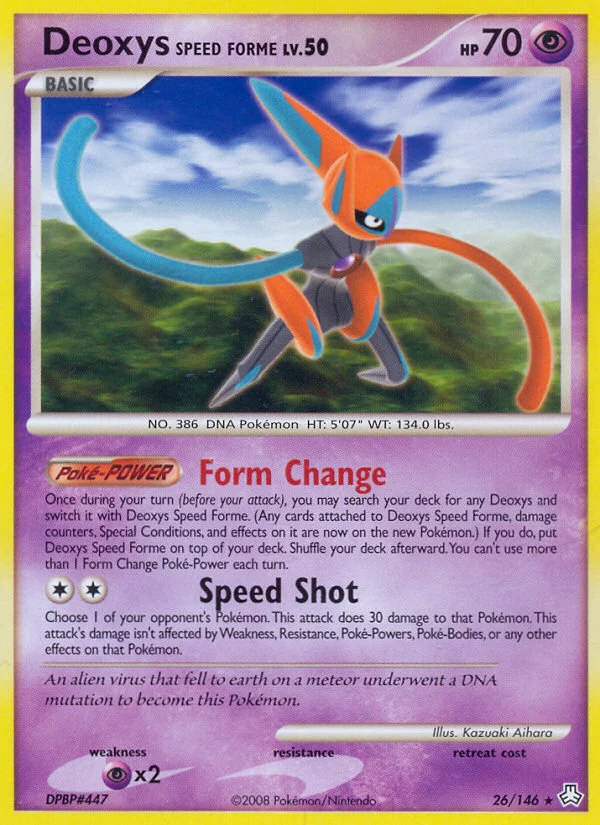 Carte Deoxys Forme Vitesse