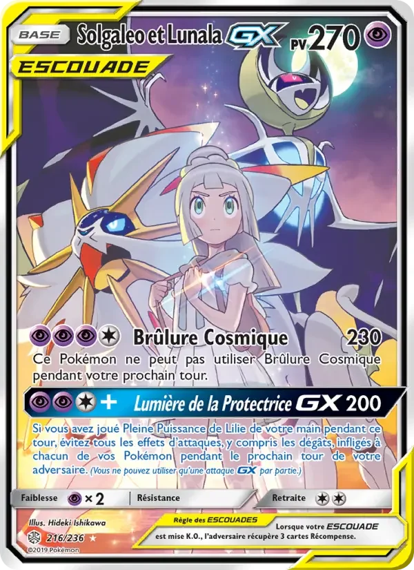 Carte Solgaleo et Lunala GX