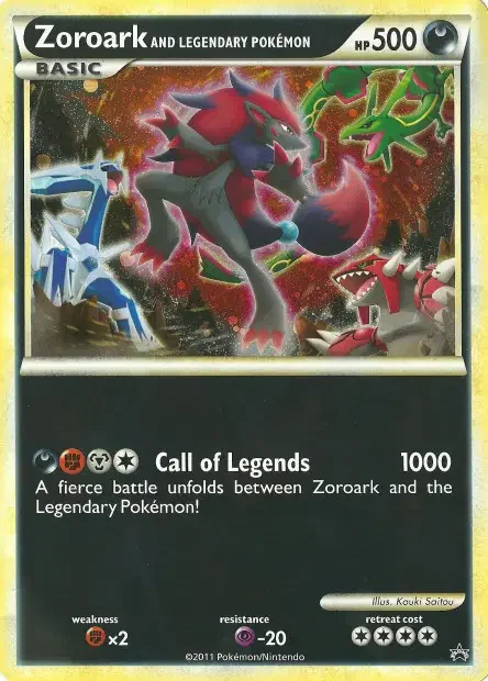Carte Pokémon Zoroark et les Pokémon Légendaires — Jumbo