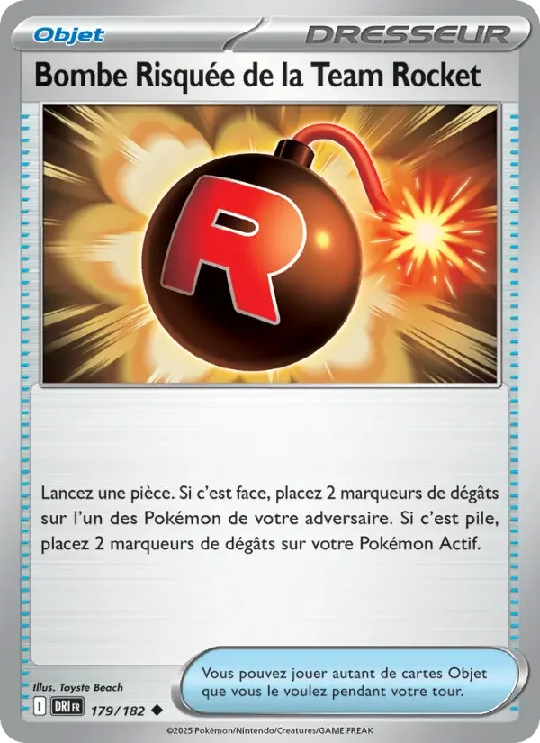 Carte Bombe Risquée de la Team Rocket