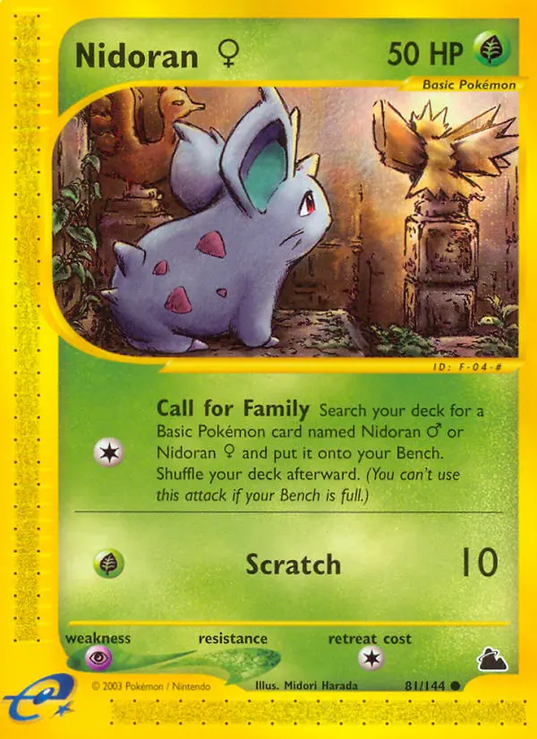 Carte Nidoran ♀