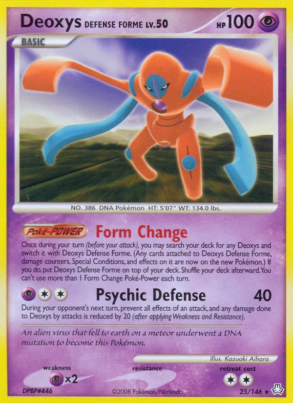 Carte Deoxys Forme Défense